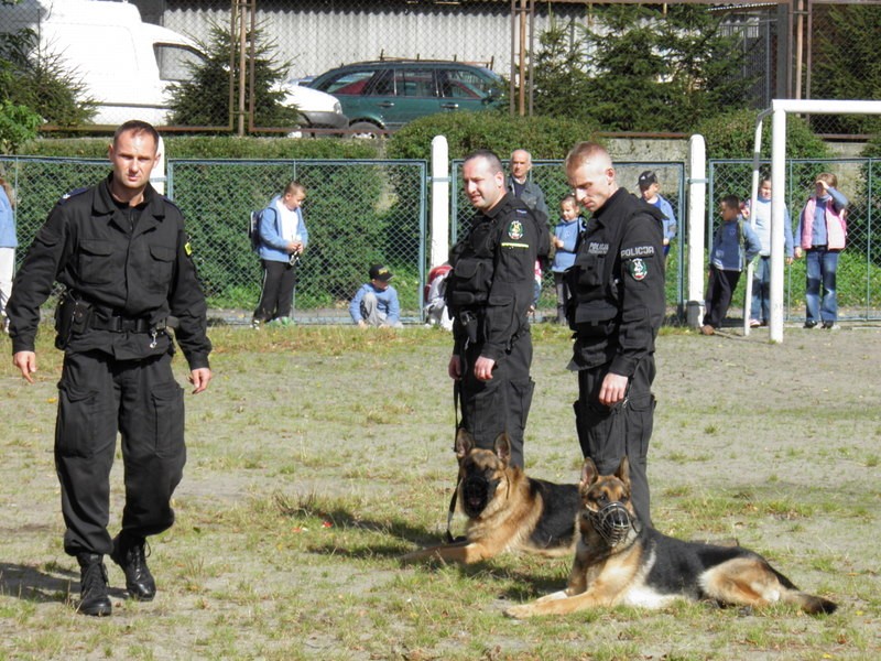 Psy policyjne i ich przewodnicy w SP 1