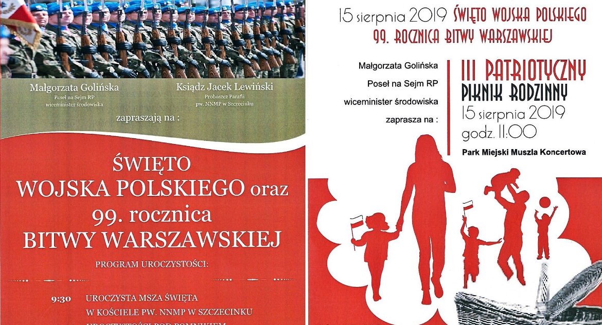 15 sierpnia w Szczecinku. Zaproszenie na Patriotyczny Piknik Rodzinny 