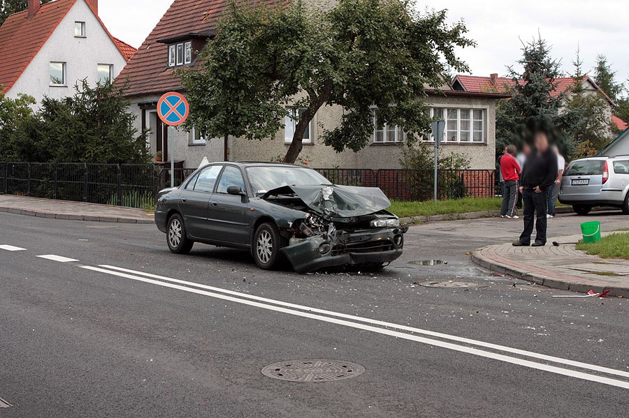 Wypadek na ul. Gdańskiej - zderzyły się dwa auta