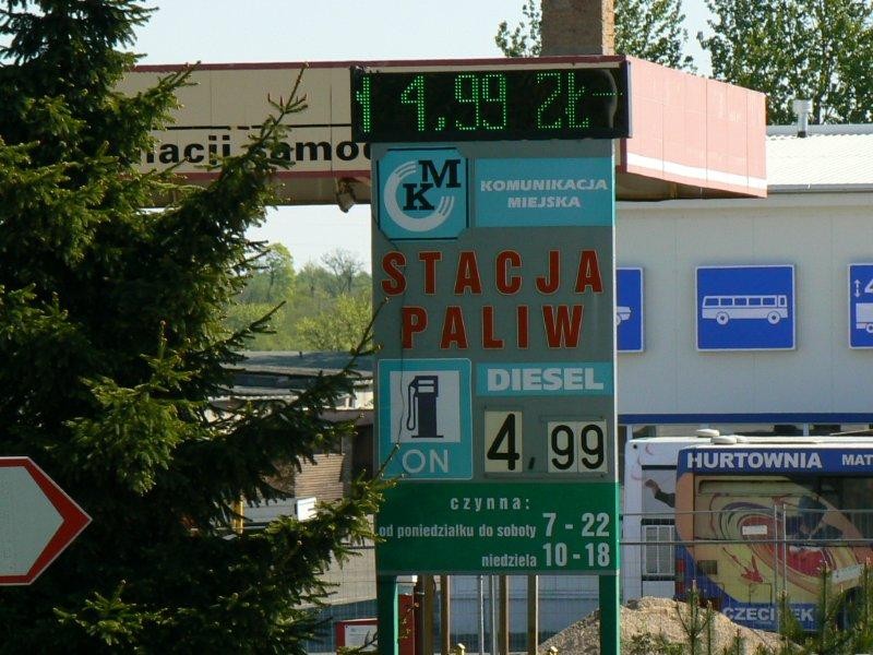 W dół, w górę - czyli zawrót głowy na stacjach paliw