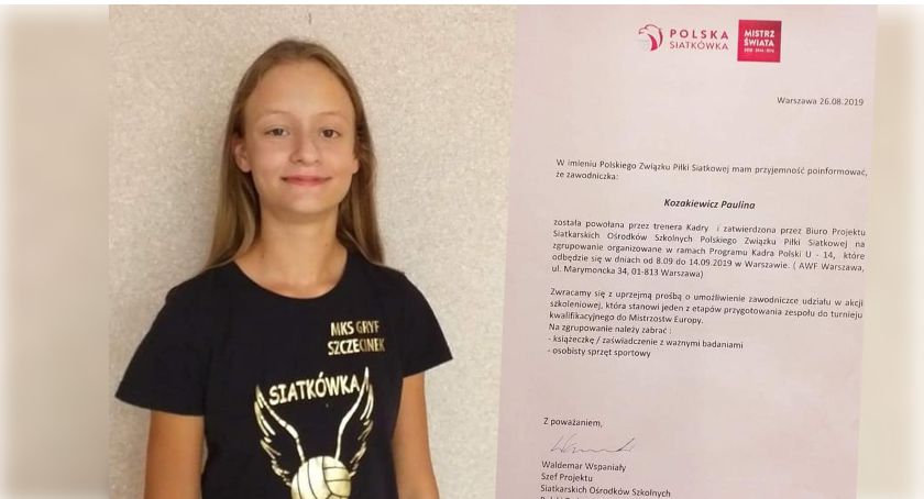 Siatkarka Paulina Kozakiewicz z powołaniem do kadry Polski U-14!