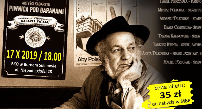 Artyści Piwnicy pod Baranami w Bornem Sulinowie. Zaproszenie