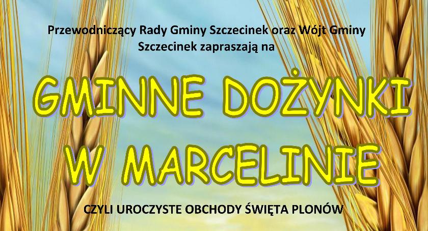 Dożynki Gminne Marcelin 2017 - zaproszenie 