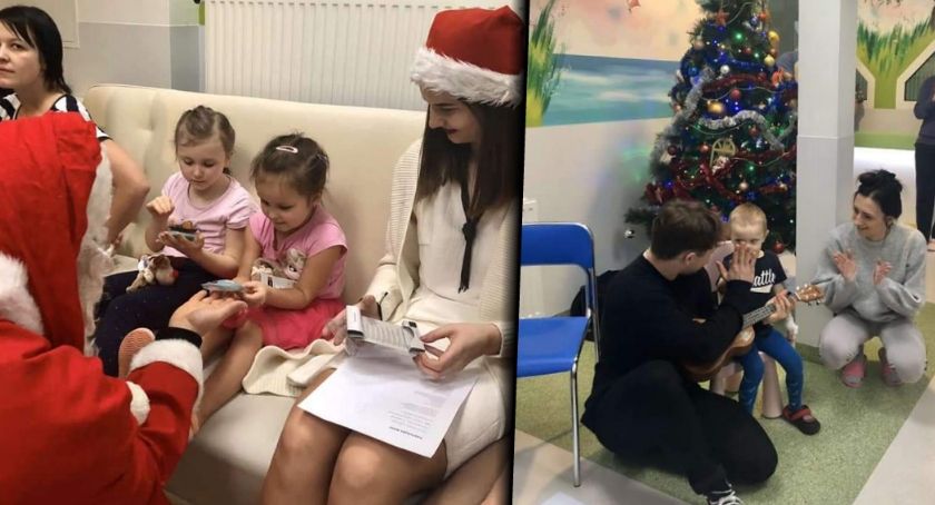 Uczniowie z I LO spotkali się z dziećmi w szpitalu z okazji Mikołajek