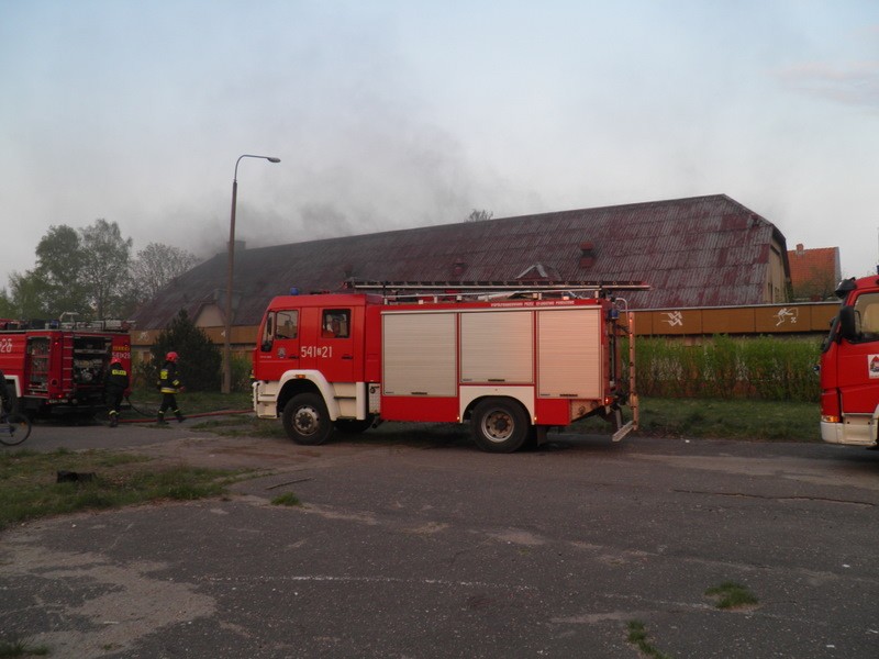 Pożar w dawnej Hali Myśliwskiej (aktualizacja - nowe zdjęcia)