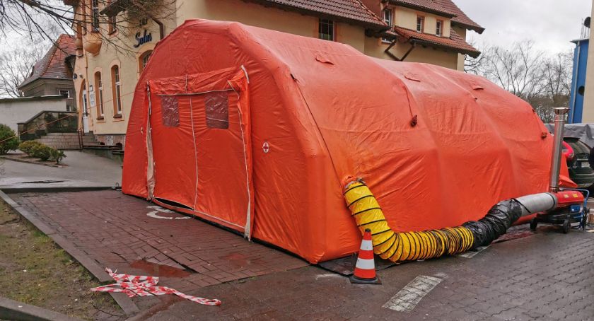 Koronawirus. Szpital w Szczecinku sprawdza swój namiot polowy