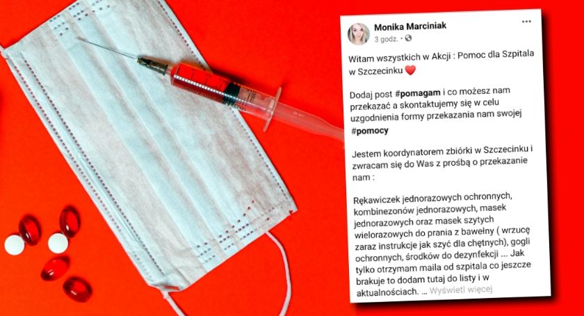 Mieszkańcy dla szpitala w Szczecinku. Zbierają środki ochrony osobistej