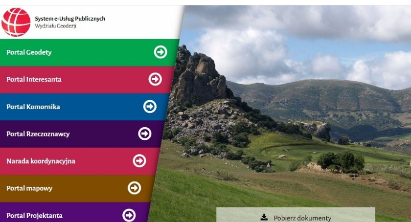 Starostwo: System e-usług Wydziału Geodezji
