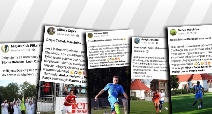 Piłkarze i trenerzy ze Szczecinka biorą udział w nowej zabawie