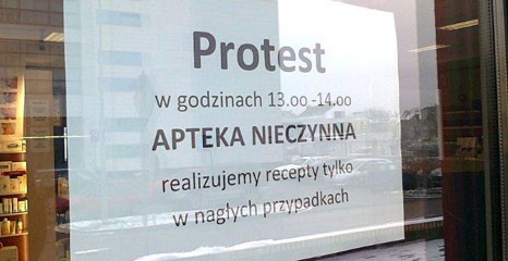 Wojna o recepty. Apteki w Szczecinku również protestują (akt.)
