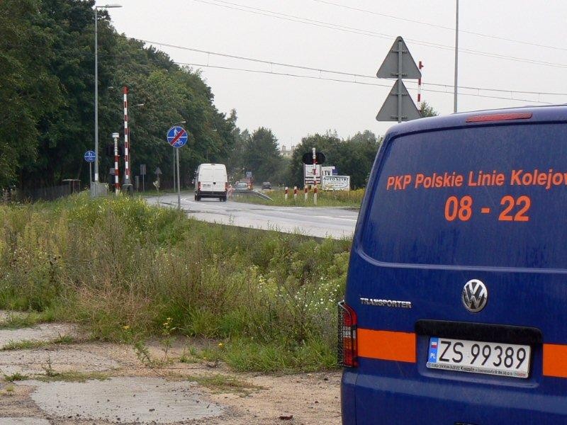 Akcja „Bezpieczny przejazd” – na przejeździe kolejowym na ul. Słupskiej