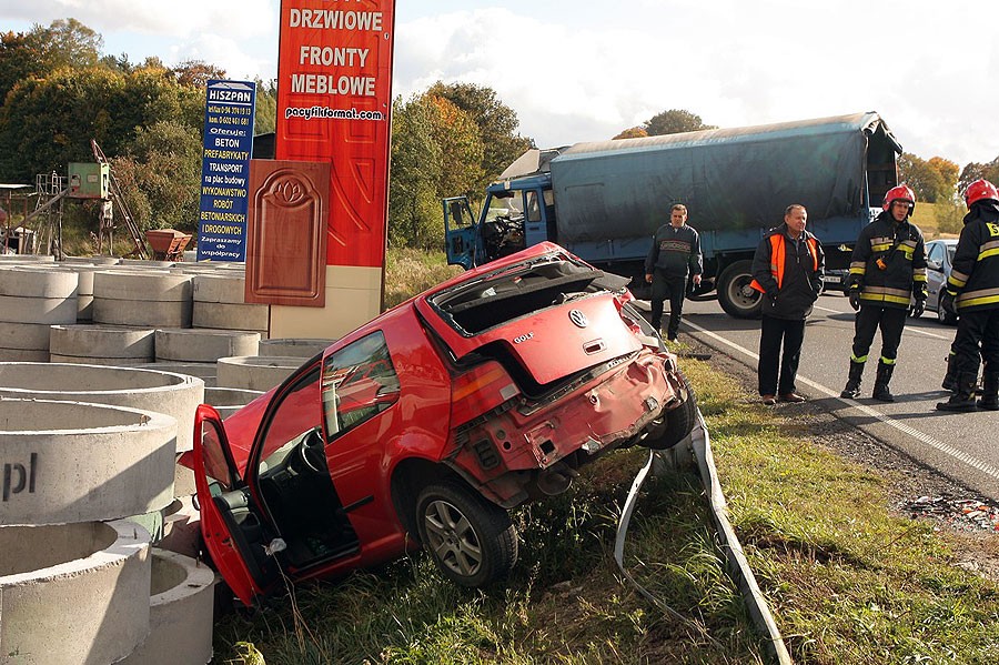Znów wypadek koło Miękowa