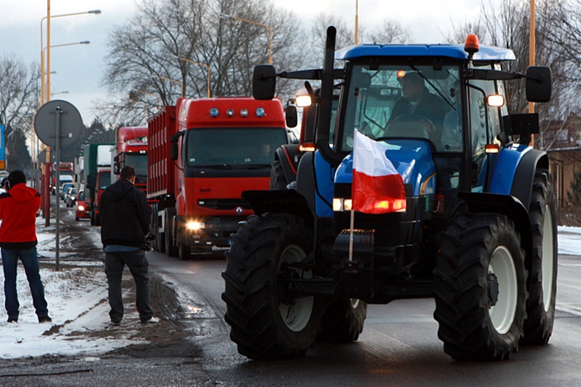Protest w traktorach
