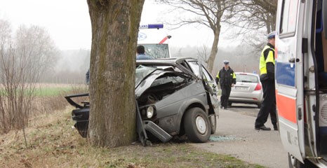 Wypadek w Żółtnicy. Kierowca pijany?