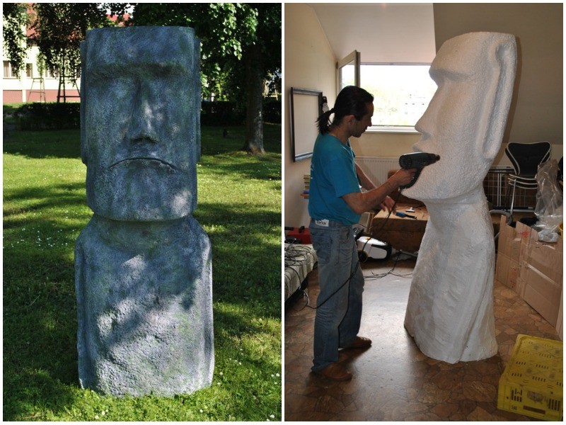 Moai spogląda łaskawie