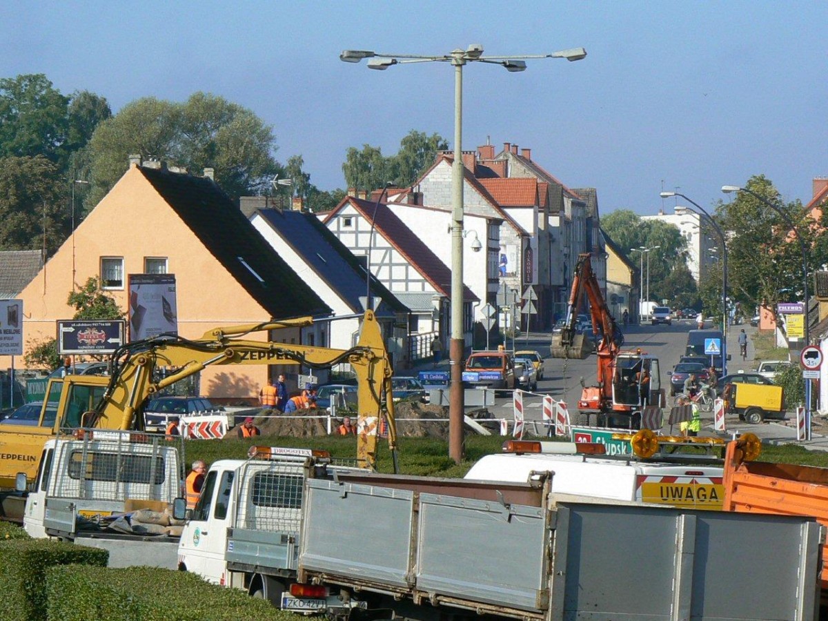 Ulica Cieślaka historycznie rozkopana