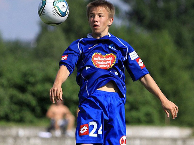 Pierwszy gol Mateusza Kwiatkowskiego w ekstraklasie