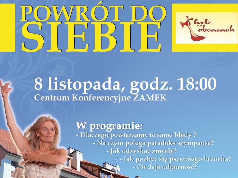 Grażyna Dobroń będzie gościem Klubu na Obcasach