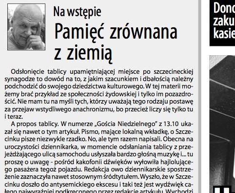 Jerzy Gasiul: Pamięć zrównana z ziemią