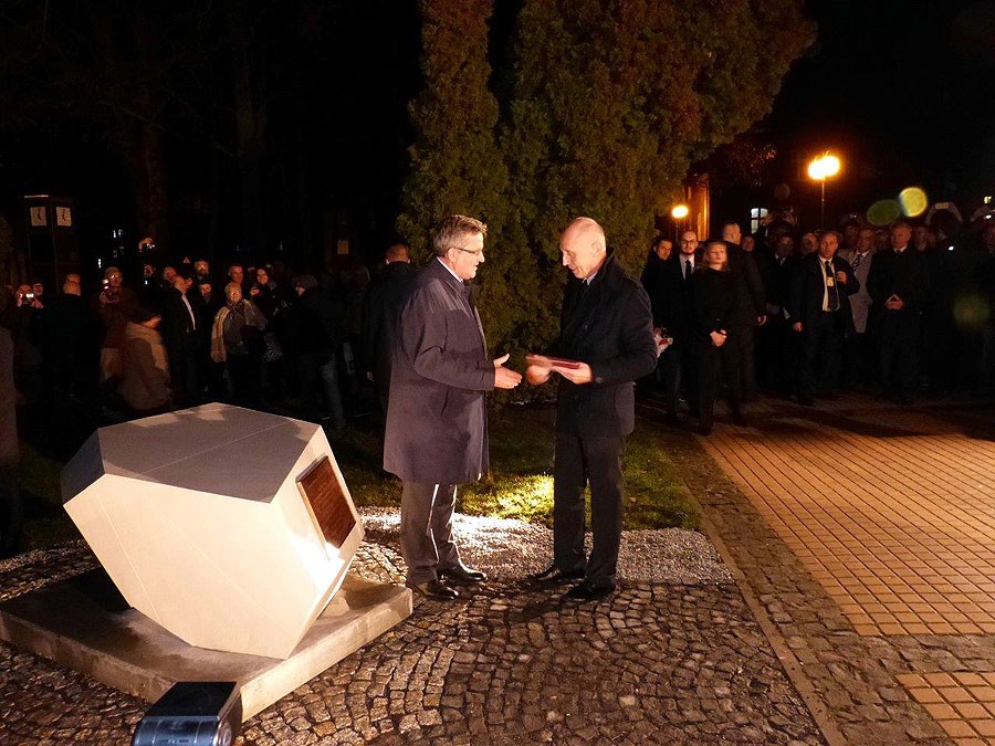 Prezydent odsłonił tablicę szczecineckiego sukcesu