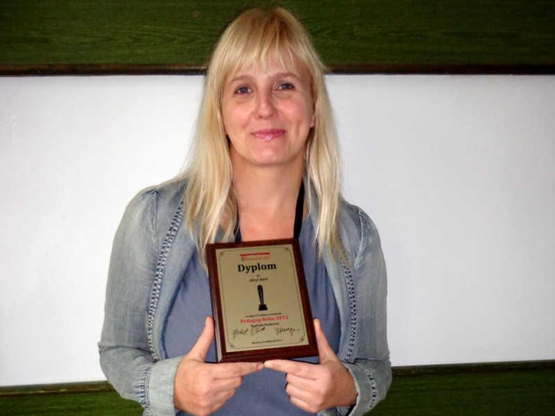 Alicja Berć laureatką nagrody „Pedagog Roku 2013”