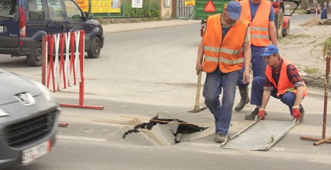 Zabrakło kawałka jezdni