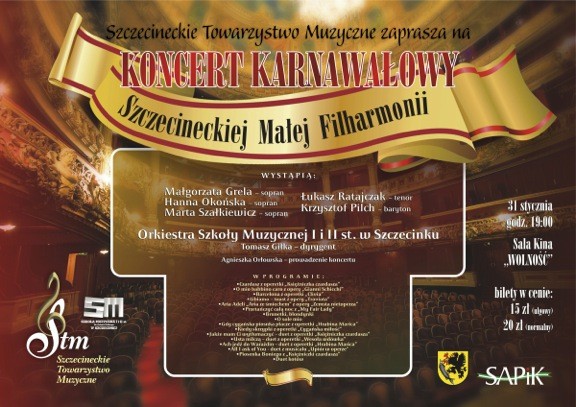 Zaproszenie na Koncert Karnawałowy