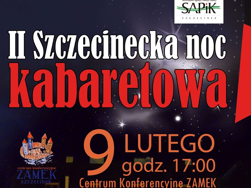 II Szczecinecka Noc Kabaretowa - zaproszenie
