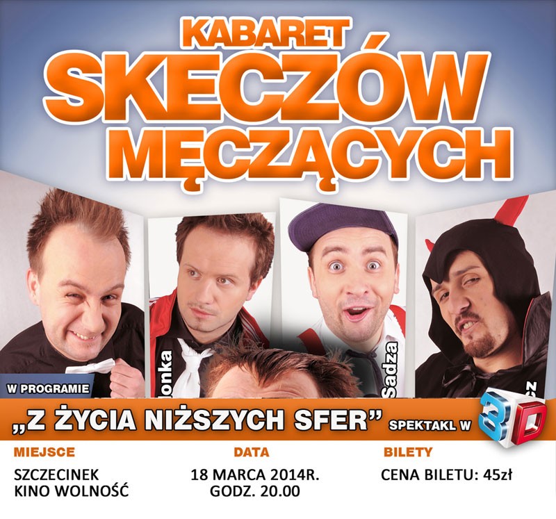 Kabaret Skeczów Męczących w Szczecinku. Zaproszenie