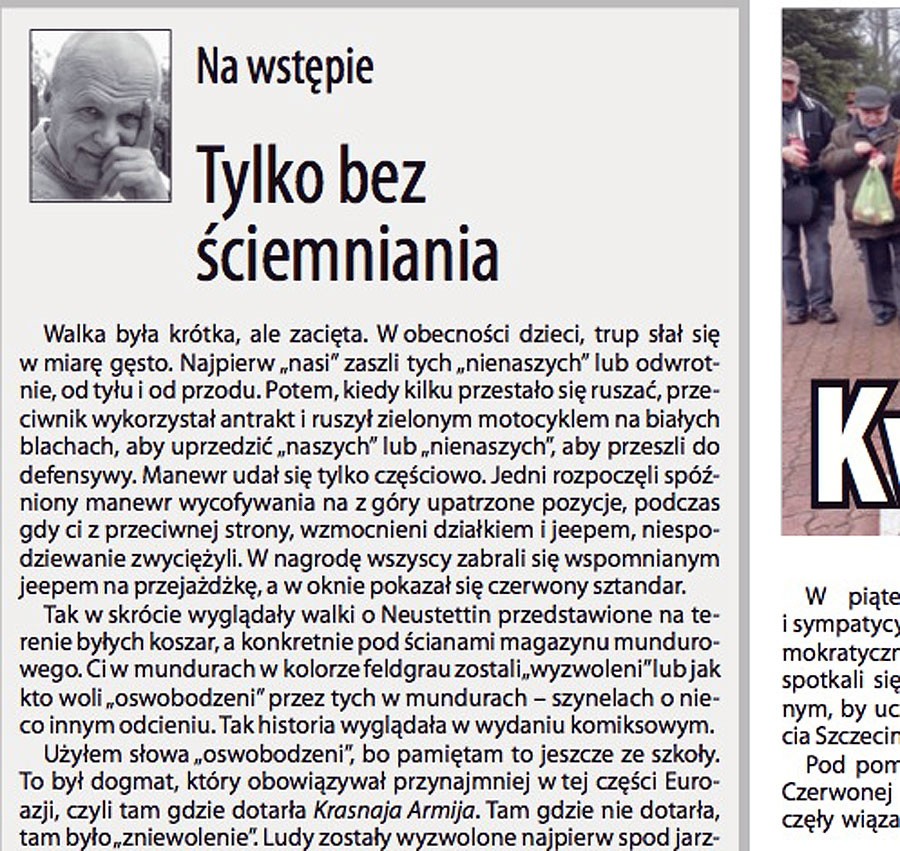 Jerzy Gasiul: Tylko bez ściemniania