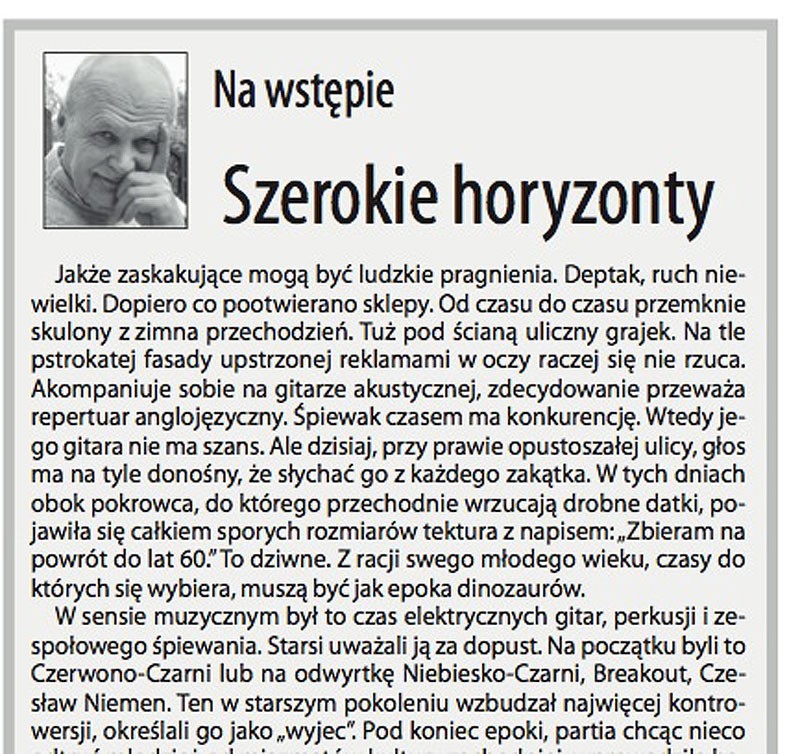 Jerzy Gasiul: Szerokie horyzonty