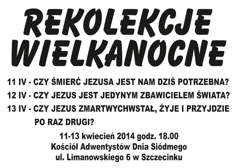 Zaproszenie na rekolekcje