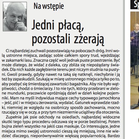 Jerzy Gasiul: Jedni płacą, inni zżerają