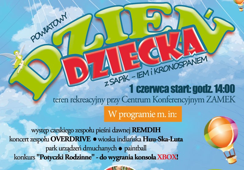 Dzień Dziecka przy zamku. Zaproszenie
