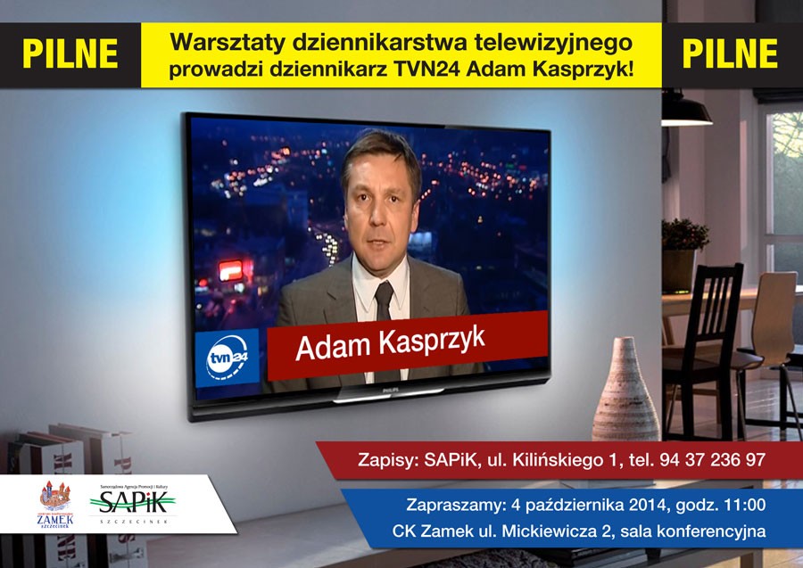 Spotkanie z dziennikarzem TVN24 – Adamem Kasprzykiem!