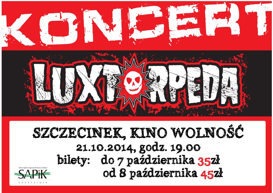 Koncert Luxtorpedy w Szczecinku