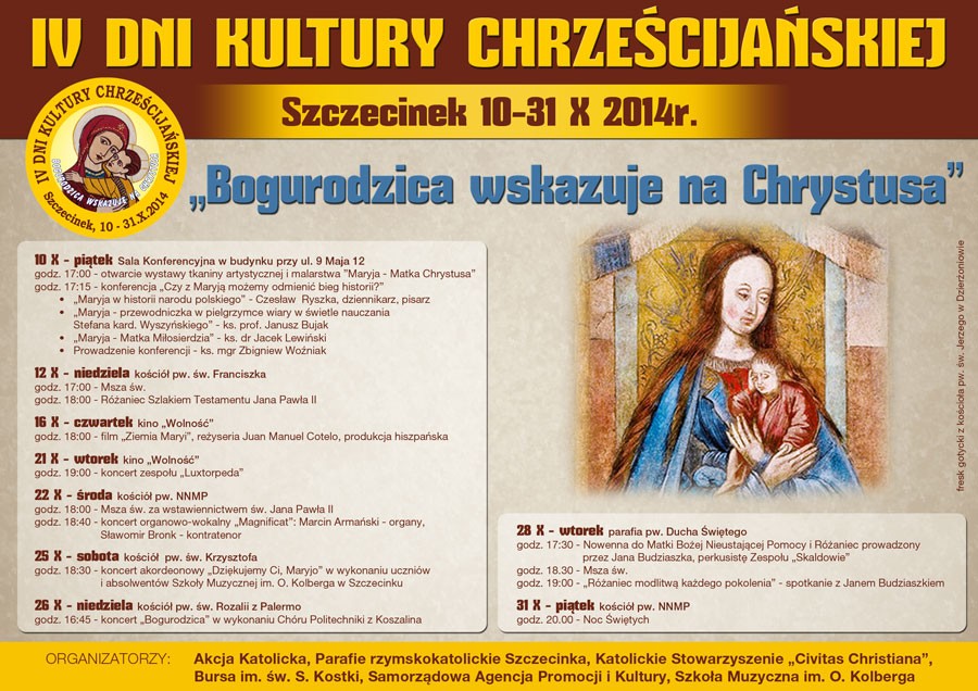 Dni Kultury Chrześcijańskiej w Szczecinku potrwają miesiąc