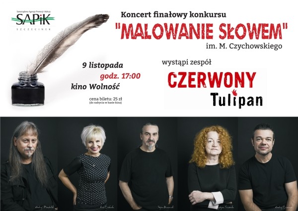 Wielkie święto poezji z zespołem Czerwony Tulipan. Odbierz darmową wejściówkę (akt.)