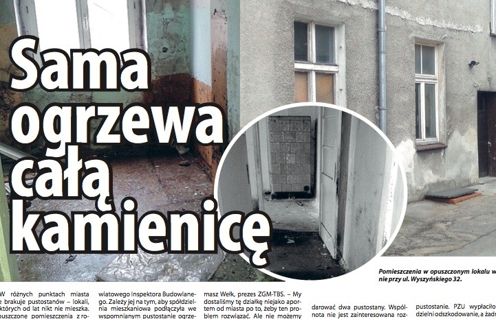 Sama ogrzewa całą kamienicę