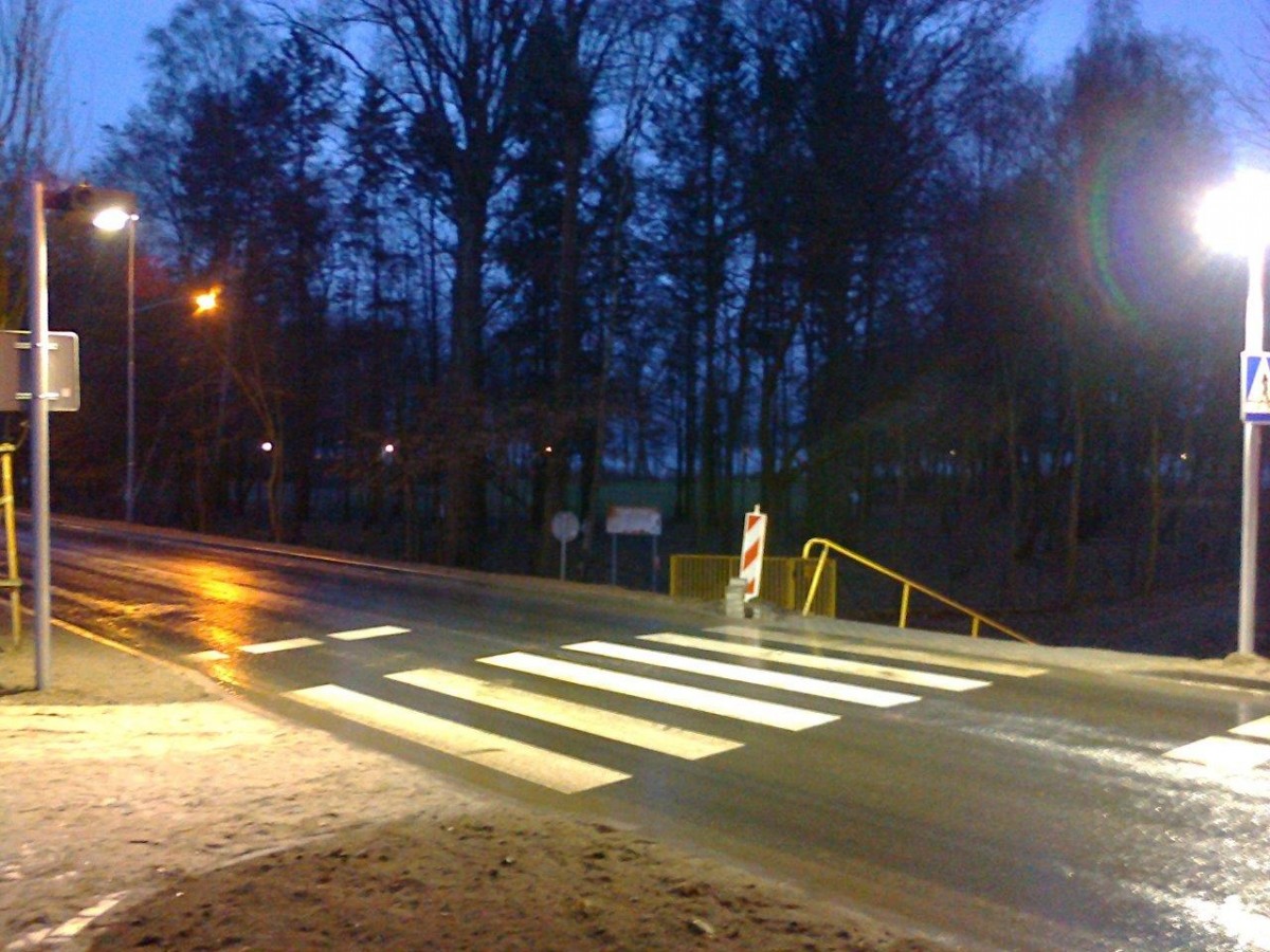 Oświetlili 6 przejść dla pieszych. Remont ul. Kościuszki na finiszu