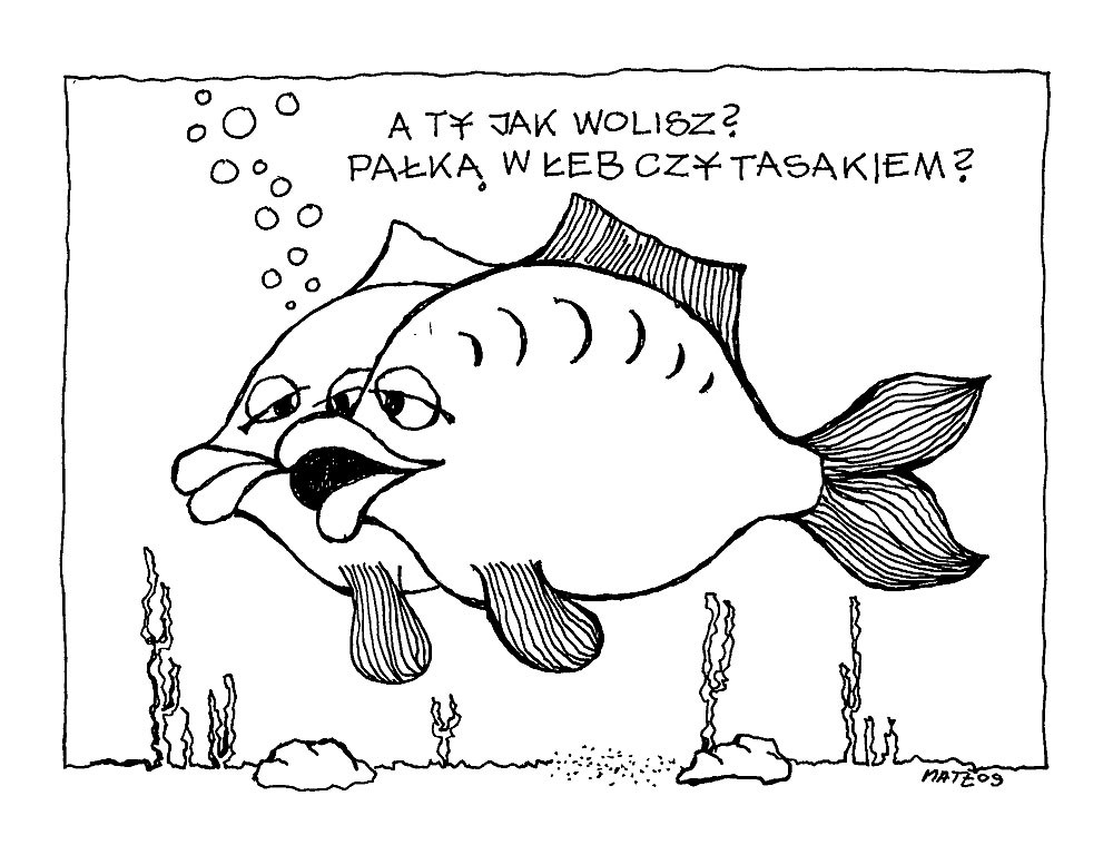 Lokalna (i nie tylko) rzeczywistość w krzywym lustrze. Galeria rysunków Macieja Gacy