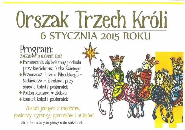 Orszak Trzech Króli przejdzie ulicami Szczecinka
