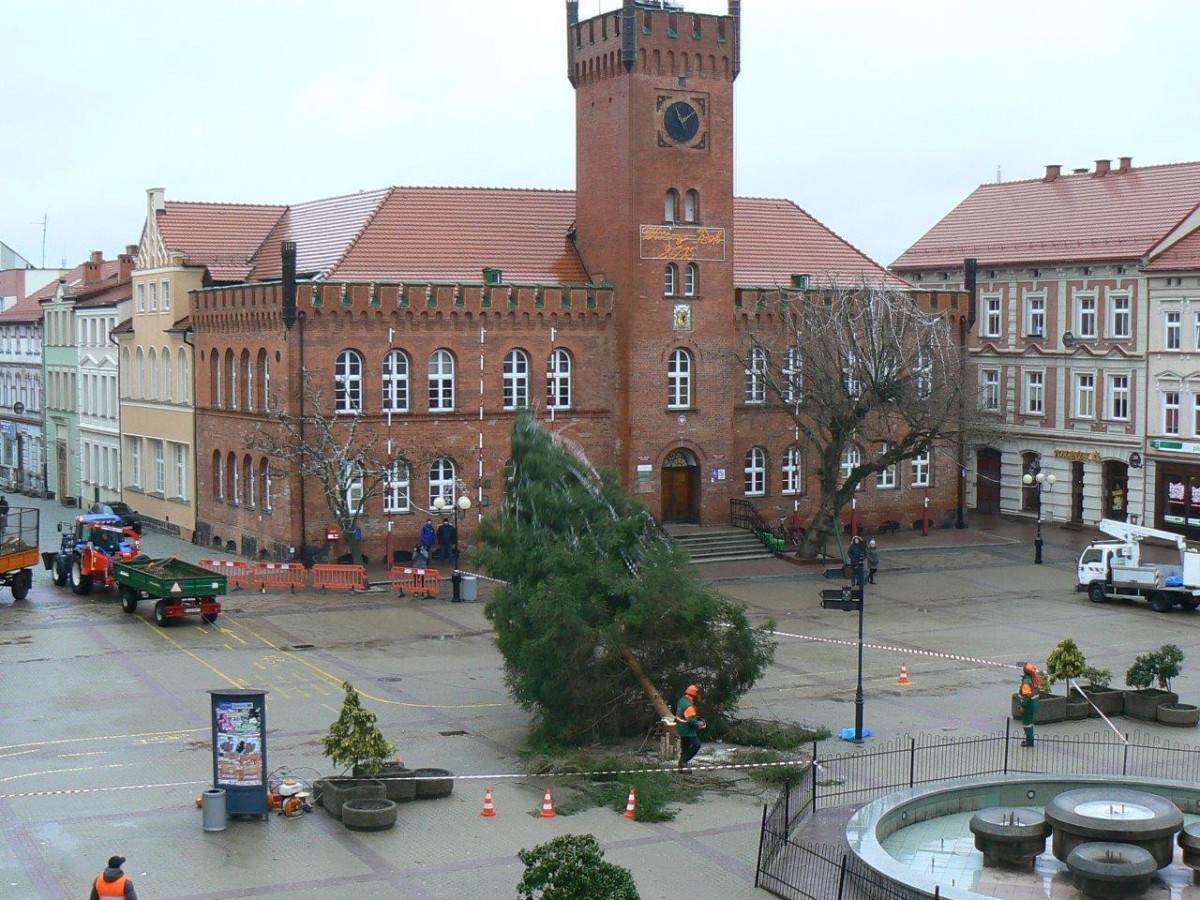 I... po choince w centrum Szczecinka