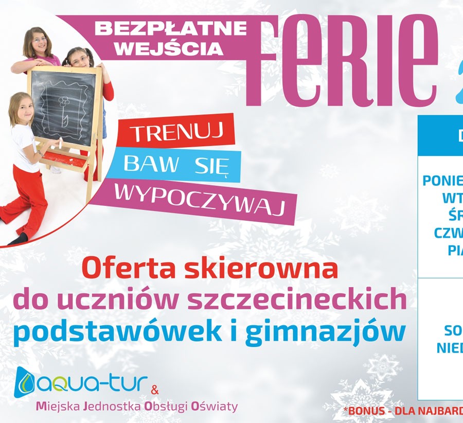 Ferie w Aqua-Tur. Zaproszenie