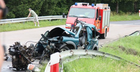 Tragedia pod Szczecinkiem -dwie ofiary wypadku na „jedenastce”