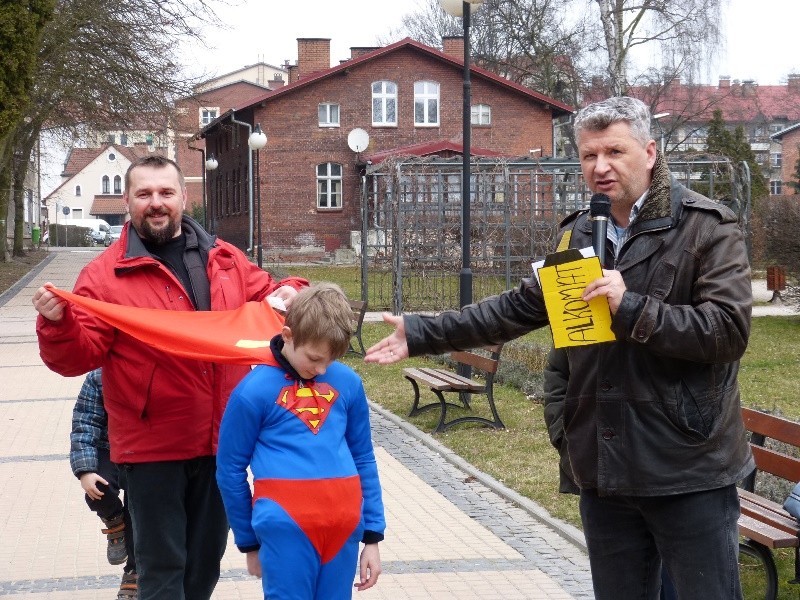 Spotkanie z Supermanem w szczecineckim parku