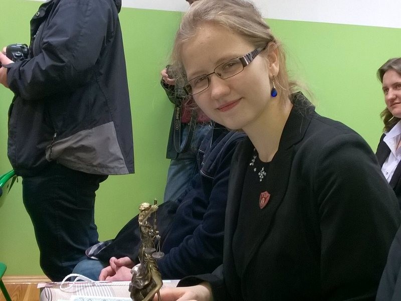 Kinga Kanecka bezkonkurencyjna na Olimpiadzie Wiedzy o Prawie