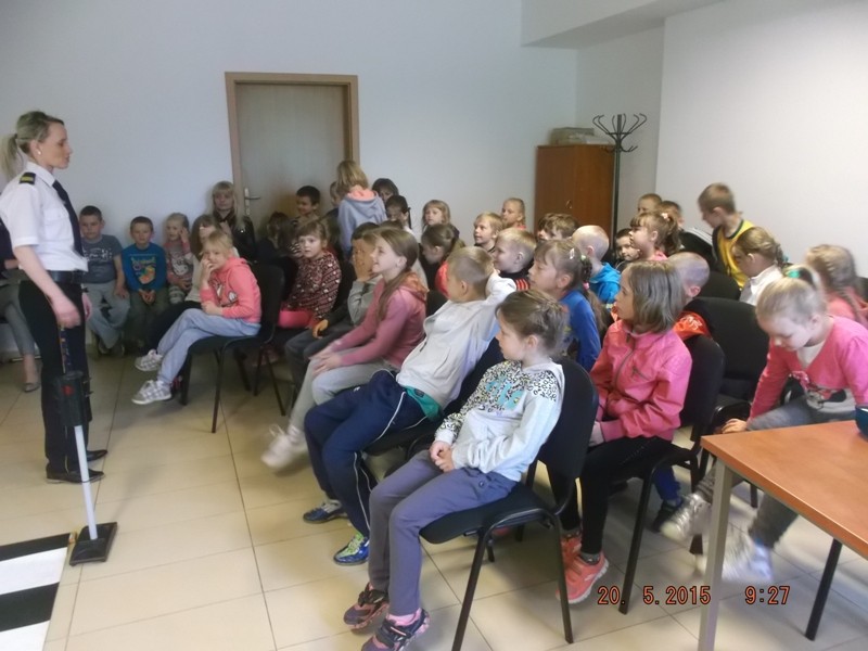 Najmłodsi z wizytą w komendzie Straży Miejskiej