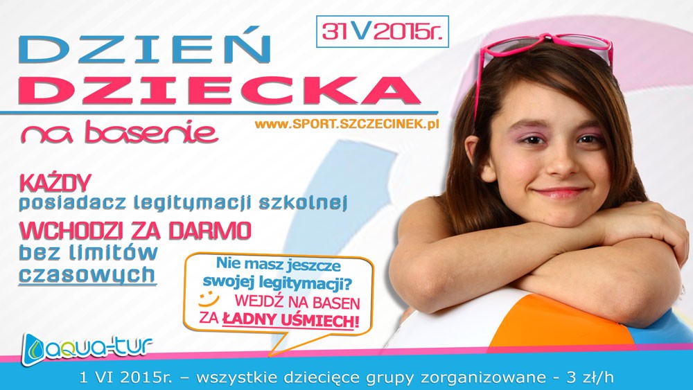 Dzień Dziecka na basenie. Wstęp za darmo!