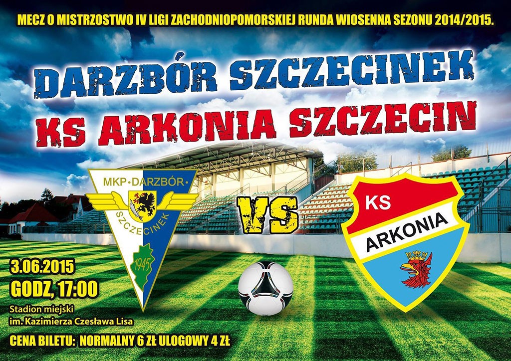 Darzbór w środę gra z Arkonią Szczecin. Przyjdź na mecz!